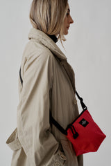 MICRO TOTE - REDDISH ORANGE NYLON CANVAS