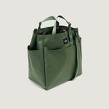 CARRY-ALL BEACH BAG - OLIVE NYLON CANVAS