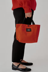 CARRY-ALL TOTE - MINI / REDDISH ORANGE NYLON CANVAS