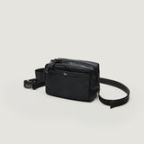BELT POUCH MINI - BLACK POLY-FILLED NYLON TWILL