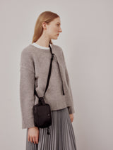 BELT POUCH MINI - BLACK POLY-FILLED NYLON TWILL