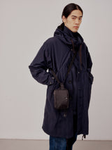 BELT POUCH MINI - BLACK POLY-FILLED NYLON TWILL