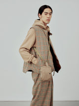 BELT POUCH MINI - DARK BEIGE POLY-FILLED NYLON TWILL