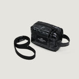 BELT POUCH MINI - BLACK CROCO VEGAN LEATHER