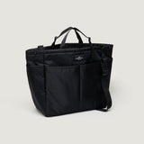 CARRY-ALL BEACH BAG - BLACK PUFFER NYLON TWILL