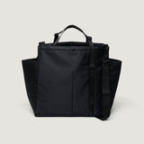 CARRY-ALL BEACH BAG - BLACK PUFFER NYLON TWILL