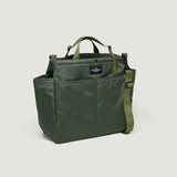 CARRY-ALL BEACH BAG - KHAKI GREEN PUFFER NYLON TWILL