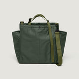 CARRY-ALL BEACH BAG - KHAKI GREEN PUFFER NYLON TWILL