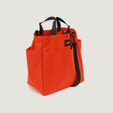 CARRY-ALL BEACH BAG - REDDISH ORANGE NYLON CANVAS