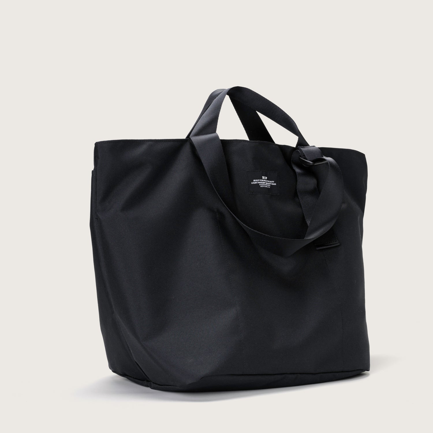 DOUBLE HANDLE BAG - BLACK