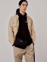 FANNYPACK CROSSBODY - BLACK NYLON CANVAS