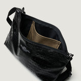 FANNYPACK CROSSBODY - BLACK CROCO VEGAN LEATHER