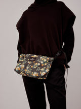 FANNYPACK CROSSBODY - FLORAL BLACK DENIM