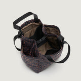 SMALL SIDE POCKET TOTE - LEOPARD PUFFER