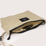 FANNYPACK CROSSBODY - LIGHT BEIGE NYLON TWILL
