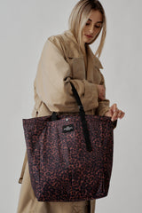 MARKET TOTE - LEOPARD PUFFER