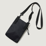 ZIPPER PASSPORT SHOULDER - BLACK PUFFER NYLON TWILL