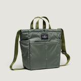 MULTI-POCKET BAG MEDIUM - KHAKI GREEN PUFFER NYLON TWILL