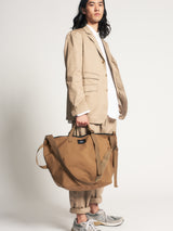 TRAVELER DUFFLE MEDIUM - KHAKI NYLON CANVAS