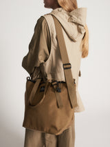 TRAVELER DUFFLE SMALL - KHAKI NYLON CANVAS
