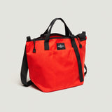 TRAVELER DUFFLE SMALL - REDDISH ORANGE NYLON CANVAS