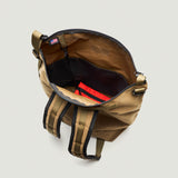 ZIPPER BACKPACK - KHAKI NYLON CANVAS