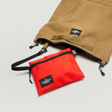ZIPPER BACKPACK - KHAKI NYLON CANVAS