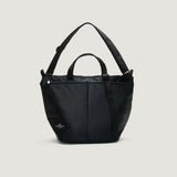 ZIPPER DUFFLE - MEDIUM - BLACK PUFFER NYLON TWILL