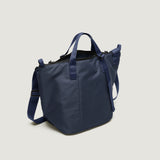 ZIPPER DUFFLE - MEDIUM - NAVY PUFFER NYLON TWILL