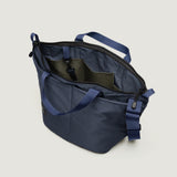 ZIPPER DUFFLE - MEDIUM - NAVY PUFFER NYLON TWILL
