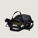 ZIPPER DUFFLE - SMALL - BLACK PUFFER NYLON TWILL