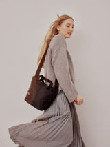 ZIPPER DUFFLE - SMALL - BLACK PUFFER NYLON TWILL