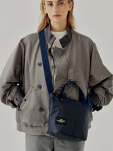 ZIPPER DUFFLE - SMALL - NAVY PUFFER NYLON TWILL