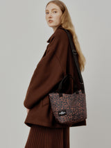 ZIPPER DUFFLE - SMALL - LEOPARD PUFFER POLY