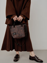 ZIPPER DUFFLE - SMALL - LEOPARD PUFFER POLY