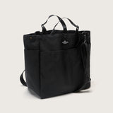 CARRY-ALL BEACH BAG - BLACK NYLON CANVAS