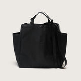 CARRY-ALL BEACH BAG - BLACK NYLON CANVAS