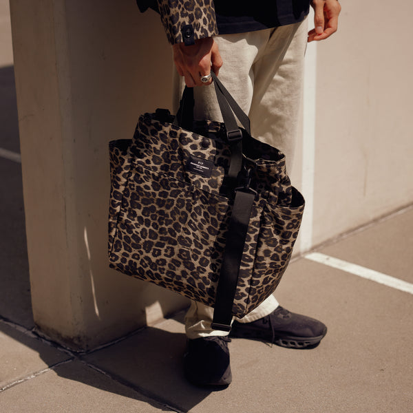 BIP x Engineered Garments CARRY-ALL BEACH BAG - LEOPARD