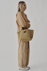 CARRY-ALL TOTE - SMALL / KHAKI NYLON CANVAS