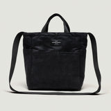 BIP x Engineered Garments MULTI-POCKET BAG MEDIUM - BLACK VEGAN SUEDE