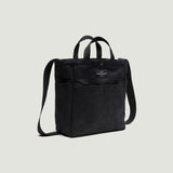 BIP x Engineered Garments MULTI-POCKET BAG MEDIUM - BLACK VEGAN SUEDE