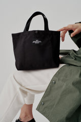 CARRY-ALL TOTE - MINI / BLACK NYLON CANVAS