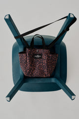 SMALL SIDE POCKET TOTE - LEOPARD PUFFER