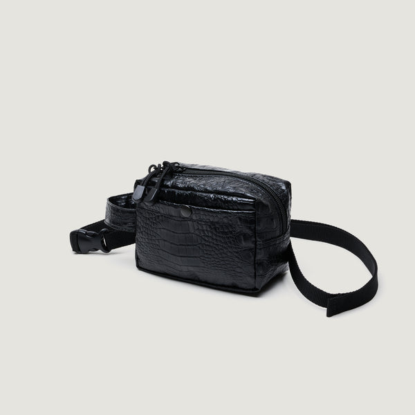 VEGAN LEATHER BLACK CROCO – BAGSINPROGRESS New York