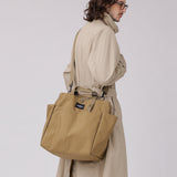 CARRY-ALL BEACH BAG - KHAKI NYLON CANVAS