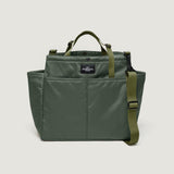 CARRY-ALL BEACH BAG - KHAKI GREEN PUFFER NYLON TWILL