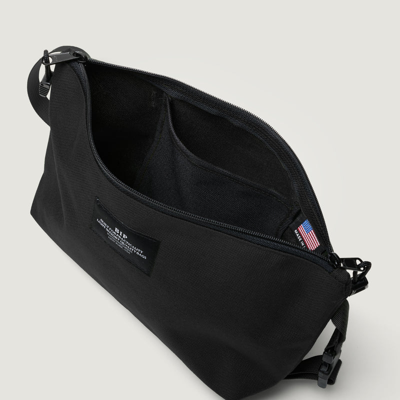 FANNYPACK CROSSBODY - BLACK NYLON CANVAS