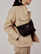FANNYPACK CROSSBODY - BLACK NYLON CANVAS