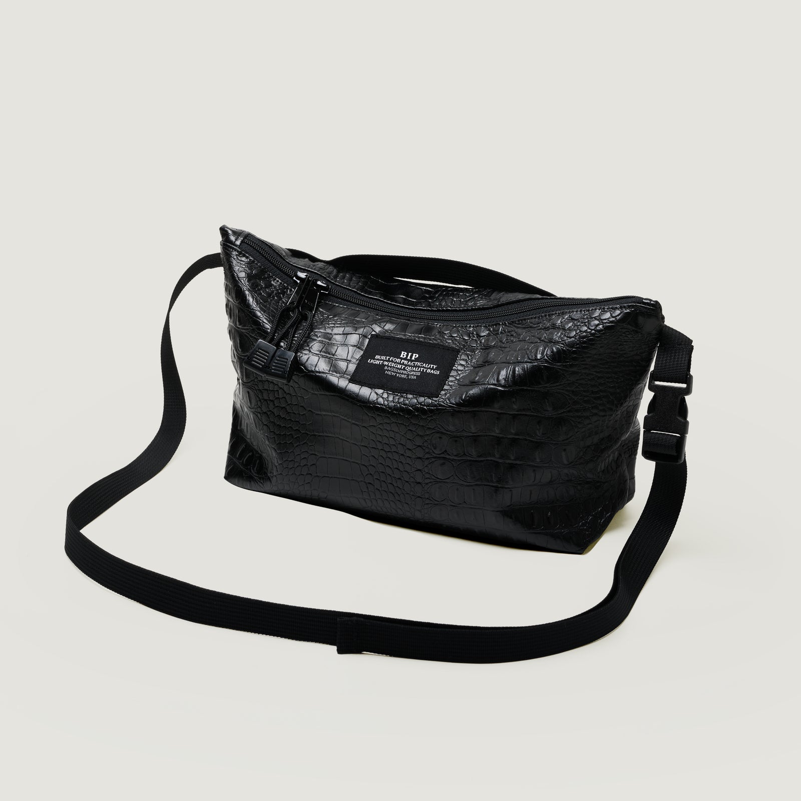 BAGSINPROGRESS FANNYPACK CROSSBODY - BLACK – BAGSINPROGRESS New York