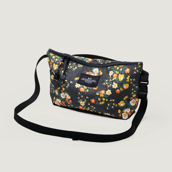 FANNYPACK CROSSBODY - FLORAL BLACK DENIM